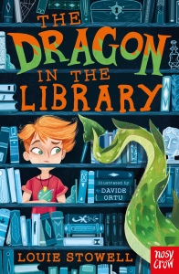 Book cover for the Dragon in the library